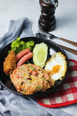 Close-up of delicious fried rice