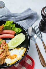 Close-up of delicious fried rice