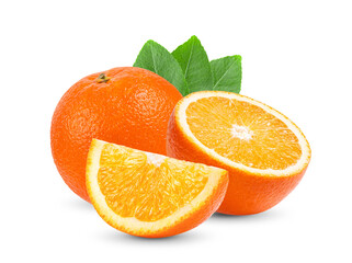Orange fruit isolated on transparent (PNG)