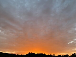 sunset in the mountains