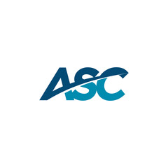 Letter ASC Logo Design - obrazy, fototapety, plakaty