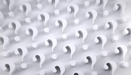 Digital image of question marks 