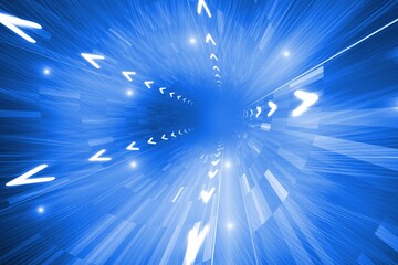 Bright futuristic arrows