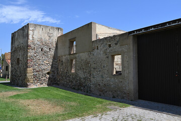 Fototapeta na wymiar Vilafortuny ruinen eines burges in camrils, tarragona, spanien