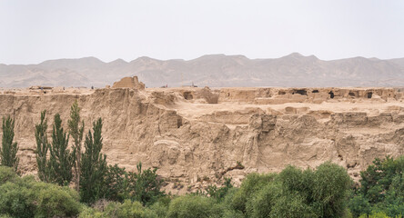 Fototapeta na wymiar old city in history in Xinjiang China