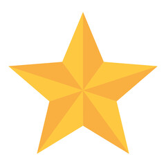 Fototapeta premium Golden Five-Pointed Star