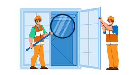 cargo inspection vector. industry container, shipping business, transportation warehouse, freight export import, worker cargo inspection character. people flat cartoon illustration