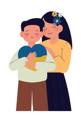 ukraine no war, people with heart