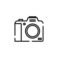 Camera, Photography, Digital, Photo Line Icon Vector Illustration Logo Template. Suitable For Many Purposes.