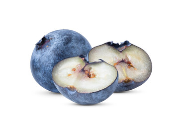 Obraz premium Fresh blueberry isolated on transparent (PNG)