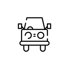 Car, Automobile, Transportation Line Icon Vector Illustration Logo Template. Suitable For Many Purposes.