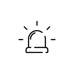 Alarm, Timer  Line Icon Vector Illustration Logo Template. Suitable For Many Purposes.