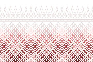 Geometric ethnic oriental seamless pattern traditional Design for background, carpet, wallpaper, clothing, wrapping, Batik, fabric, illustration, boho embroidery style.