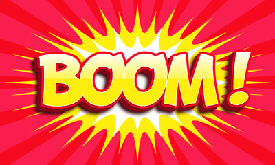 Comic style Editable 3d text effect style 