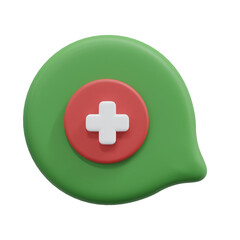 Obraz premium 3d render medical sign icon