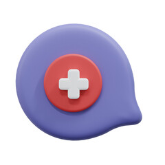 Obraz premium 3d render medical sign icon