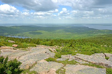 Picturesque views of Acadia National Park. State of Maine. USA