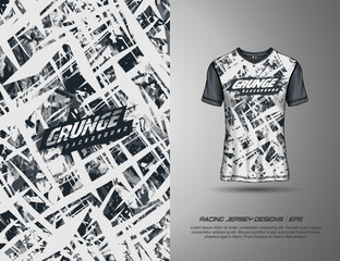 Tshirt sports grunge texture background for soccer jersey, downhill, cycling, football, gaming.