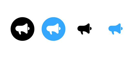 megaphone icon. speaker, loudspeaker or audio icon in flat style.