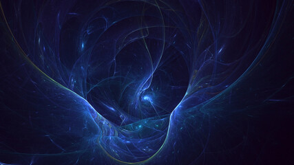 Fototapeta premium 3D rendering abstract multicolor technology fractal light background