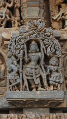 The Sculpture of Hindu God, Chennakeshawa Temple, Belur, Hassan, Karnataka, India