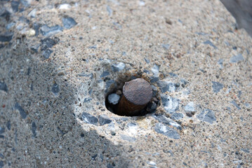 Reinforced concrete with steel 