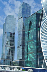 Naklejka premium Moscow is the capital of Russia, a city of federal significance, the administrative center of the Central Federal District and the center of the Moscow Region, which does not include