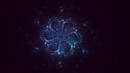 3D rendering abstract round light background