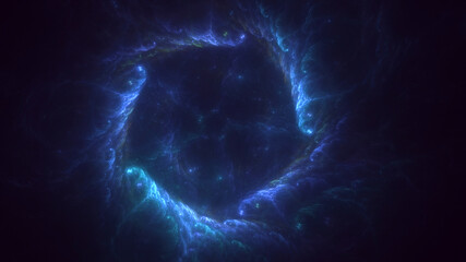 Obraz premium 3D rendering abstract round light background