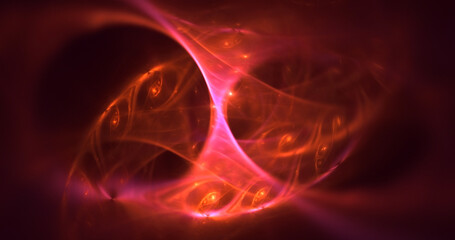 3D rendering abstract multicolor technology fractal light background