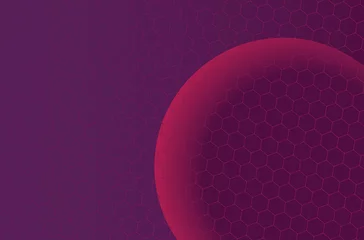 Cercles muraux Art abstrait Fond de vecteur abstrait violet foncé avec sphère