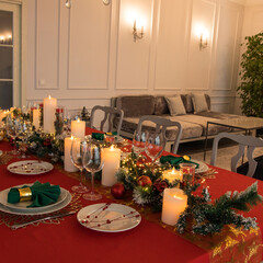 christmas table decoration