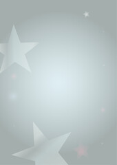 Vector Magical Glowing Background with Silver and Purple Falling Stars on Grey. Sparkle Star Sky Cover and Card Design. Glittery Confetti Frame. Christmas and New Year Poster. Baby Fairy Print.