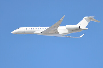 BD700 Global 7500 VP-CYP departing from Amsterdam Schiphol Airport