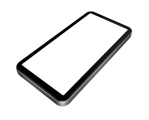 Smartphone isolated on transparent background