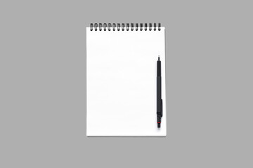 Paper notebook Mockup. Notebook Mockup. Blank notebook for writing.