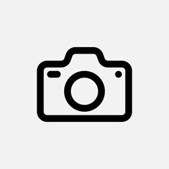 Camera icon in line style, use for website mobile app presentation