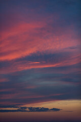 Fototapeta na wymiar Colorful sunset over the mountains 