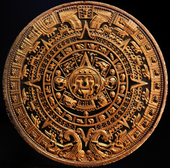 Currency with the Aztec calendar 