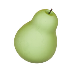 3d render green pear fruit icon