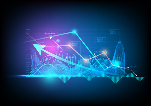 financial stock market graph background image