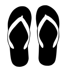 slippers isolated on white background