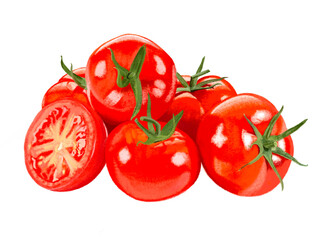 ミニトマト（透過PNG）