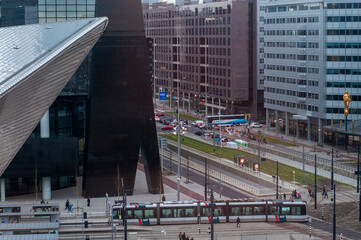 Rotterdam Central Station and office buildings