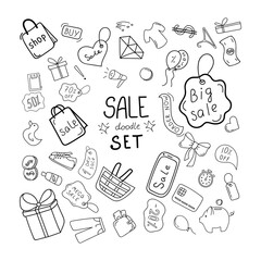 Hand drawn sale set