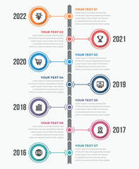 Modern Timeline Infographics (Vertical)