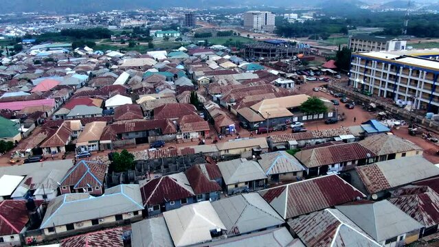 The aerial view of jahi village abuja, Nigeria