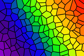 rainbow stained glass pattern background design