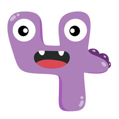 Numberic alphabet illustration monster..