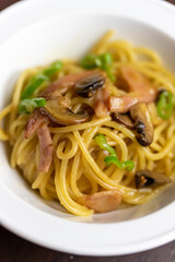 ミニサイズのボルチーニソースパスタ